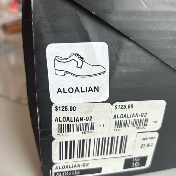 Aldo Aloalian men’s glitter shimmer dress shoes size 10 new in box - Picture 2 of 2
